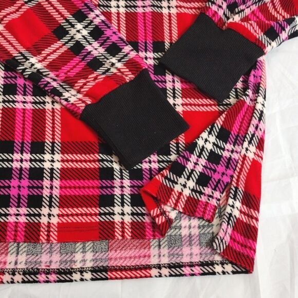 Betsey Johnson Y2K Pink Red Plaid Long Sleeve Pajama Pants Set Medium - Picture 4 of 16